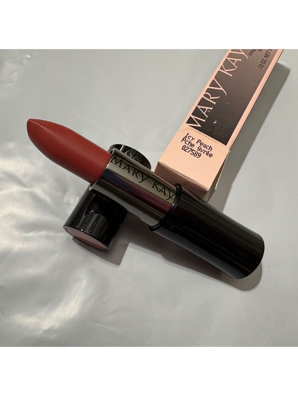 MARY KAY Creme Lipstick .13 oz. New with Box - Icy Peach 027589